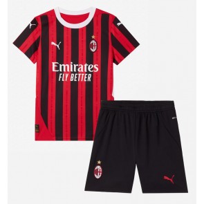 Billiga AC Milan Emerson Royal #22 Hemmatröja Barn 2024-25 Kortärmad (+ Korta byxor)